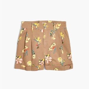 Madewell pleated shorts in Hawaiian gateaway size 14